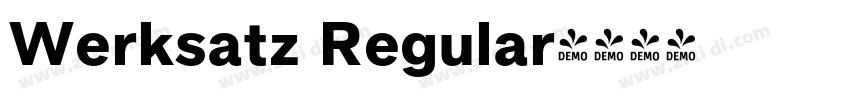 Werksatz Regular字体转换